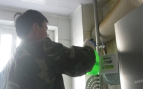 汶上公司开展2013年冬季入户清静检查、包管用气清静